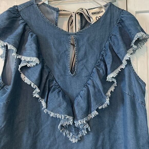 Semicouture 01 denim dress - size L - Picture 9 of 10